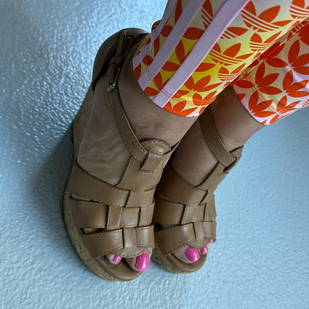 Tory Burch Cork Wedge Sandals